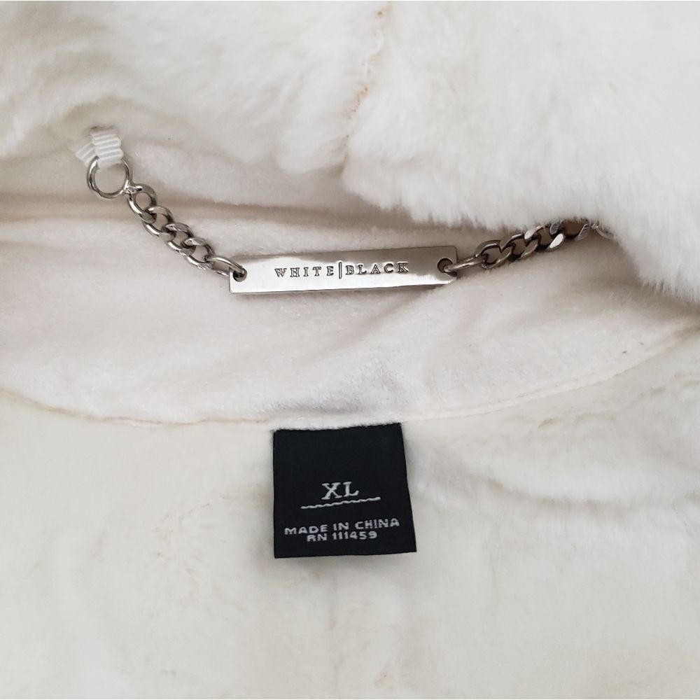 White House Black Market Faux Fur Coat - Picture 4 of 5